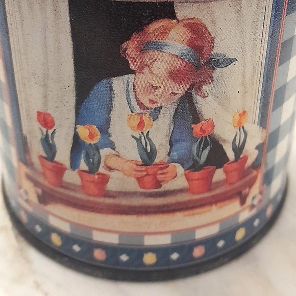 Vintage Good Housekeeping Tin Container w Lid - Picture 2 of 4
